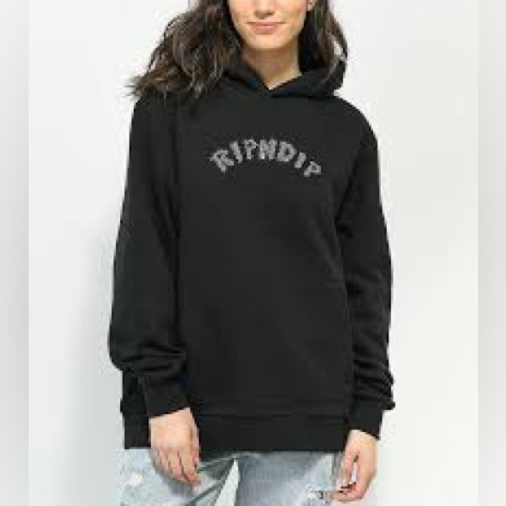 Ripndip Black Hoodie with White Logo